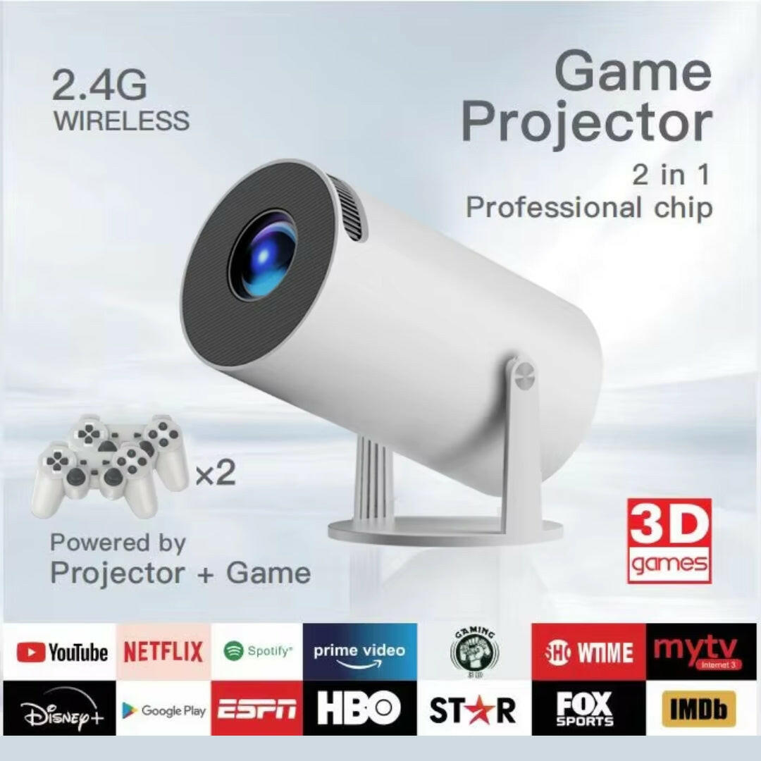 Android plus Game Projector 216 Built-in with Two Wireless Controllers